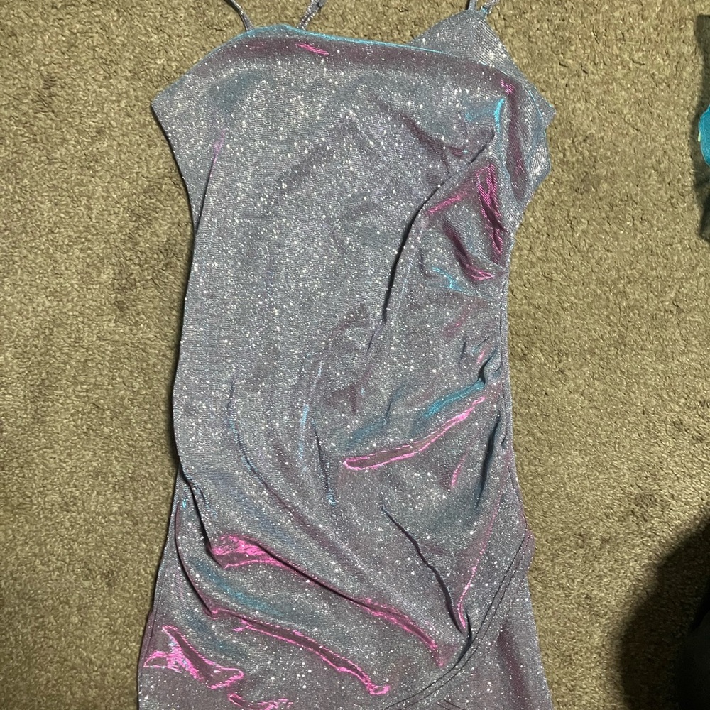 Sparkling Iridescent Slip Dress